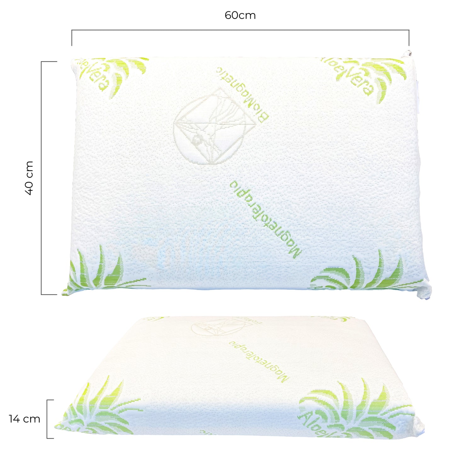 Scarnatti™ Dreamer Silver Memory Foam Pillow (40x60x14cm)