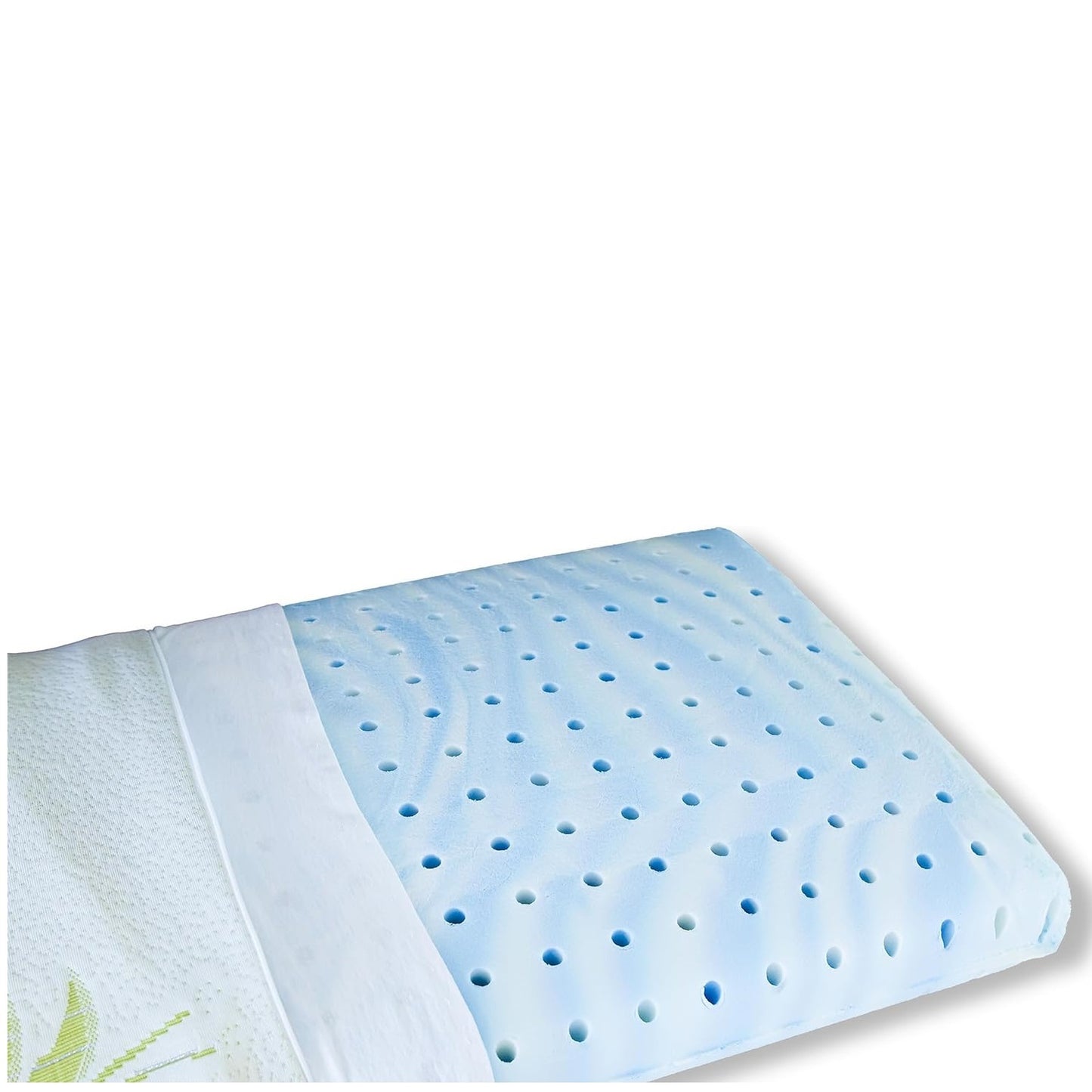 Scarnatti Orthopaedic Neck Support Pillow - Pillow Made of Pressure-Balancing Silver Visco Gel Foam (Silver Memory Foam) with Washable AloeVera Cover - 60 x 40 cm - Height 14 cm