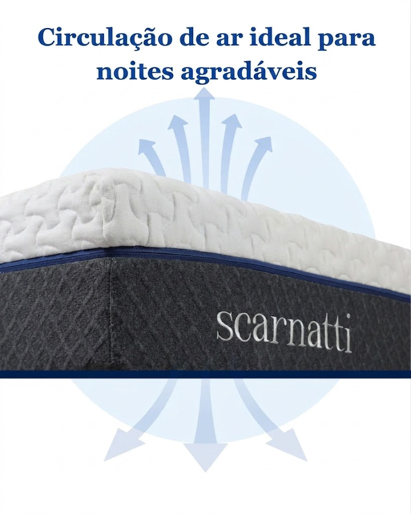 Colchão de Espuma de Memória e Gel Scarnatti Unique – 18 cm