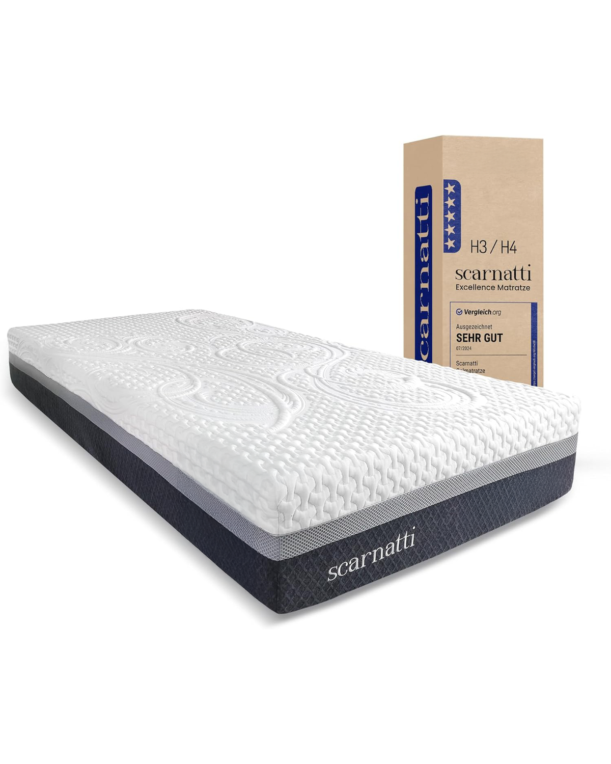 Scarnatti Excellence Single Gel Memory Foam Mattress - 27cm