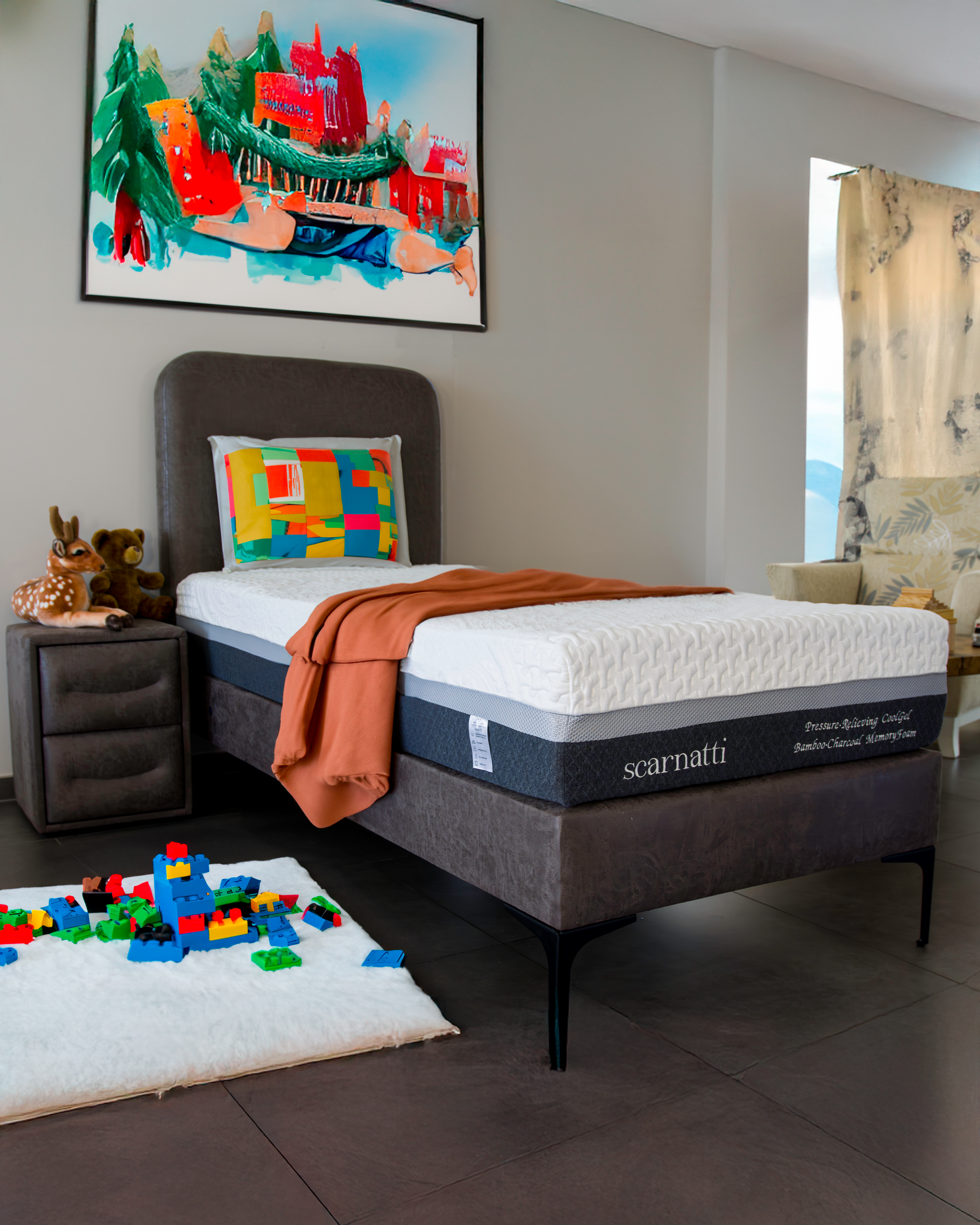 Scarnatti Excellence Single Gel Memory Foam Mattress - 27cm