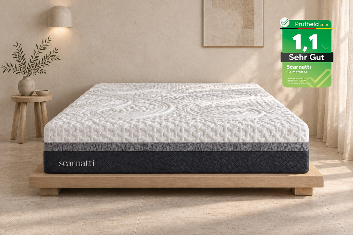 Scarnatti Excellence Matratze – 27 cm Gel-Memory-Schaum