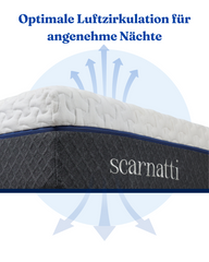 Scarnatti Unique King Gel Memory Foam Mattress - 18cm